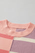Stripe Colorblock Oversized Sweater